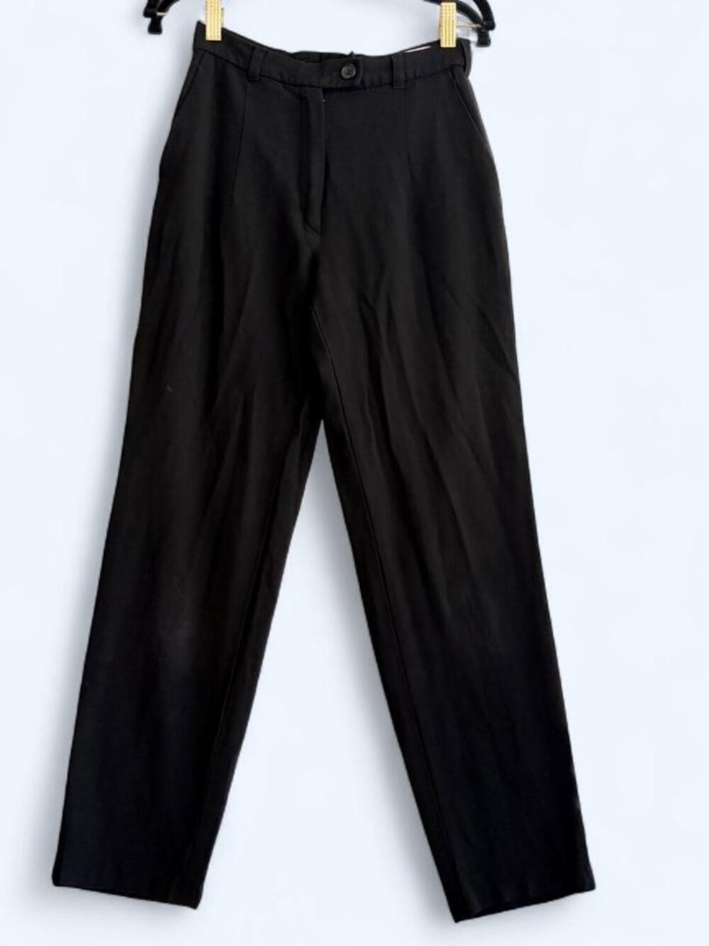 Jil Sander black 100% virgin wool crepe trousers size eu 36 U.S. size small